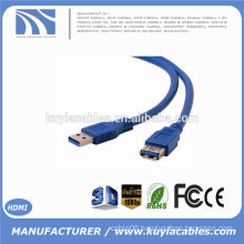 Standard USB 3.0 A Male to A Female Extension Cable USB3.0 Cable AM to AF 5 Meters 5m 16 ft 5 Gbps Speed 9+1 Core